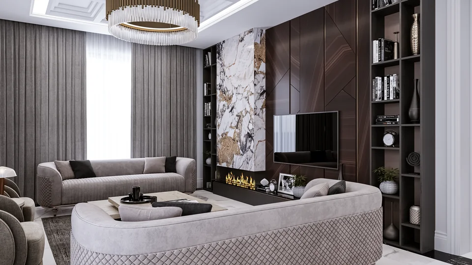 C.A. Villası — salon tasarımı