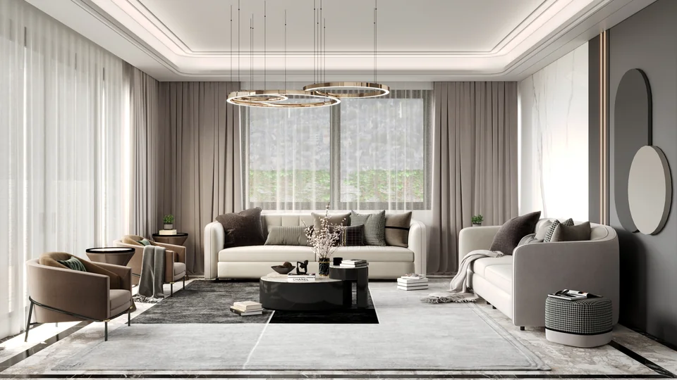 M.M. Villası — salon tasarımı