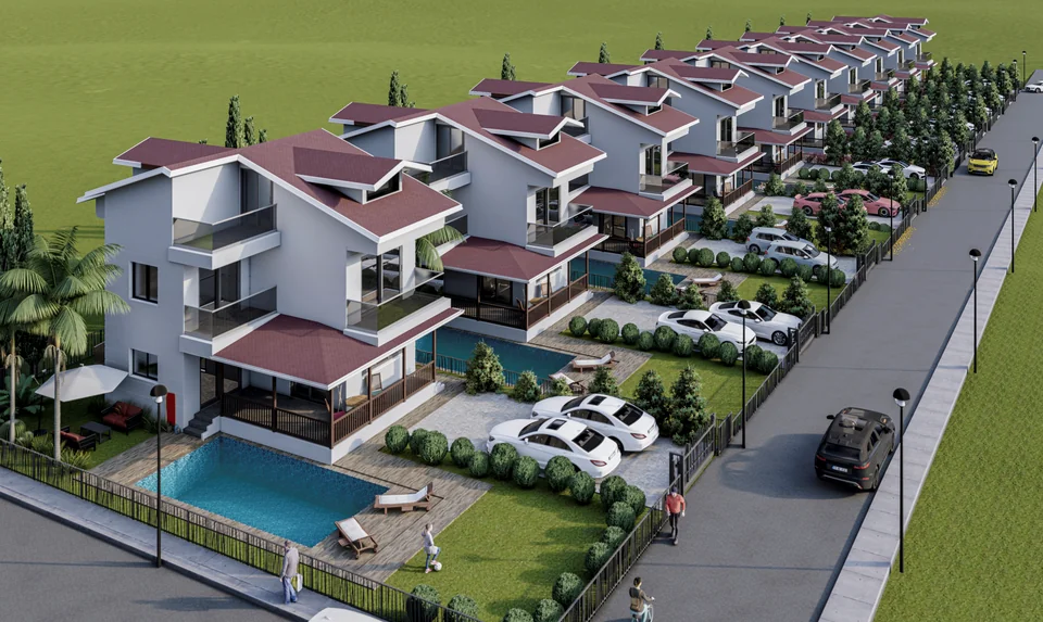 Serenity Garden — villa yerleşimi